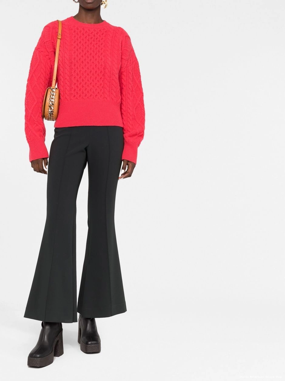 Cheap jumper cropped Aran-knit McCartney Women Stella 0414